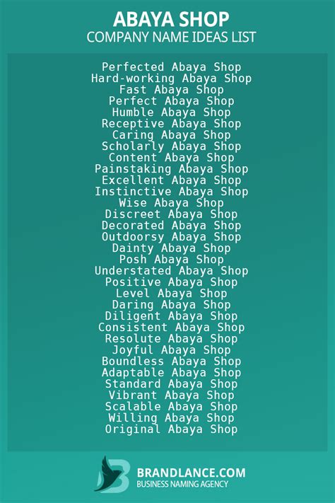 Best Abaya Business Name Ideas 2023