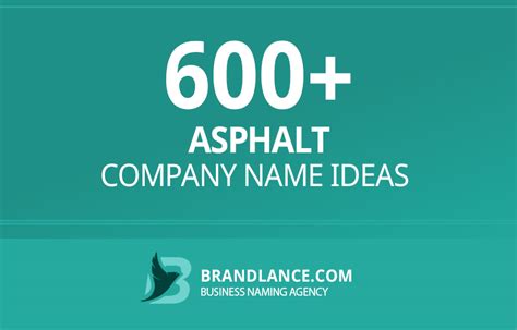 Asphalt Business Name Ideas That Will Impress Your Customers