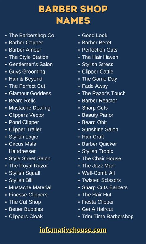 Best Barber Business Name Ideas 2023