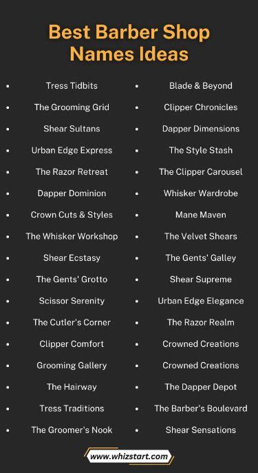 Best Barber Shop Business Name Ideas