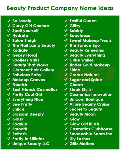 Best Beauty Product Business Name Ideas 2023