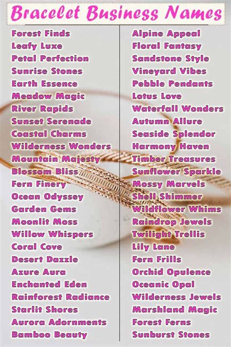 Top Bracelet Business Name Ideas That Will Inspire Your Brand
