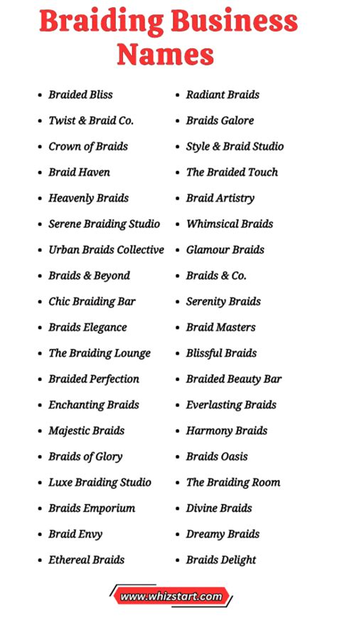 Top 20 Creative Braiding Business Name Ideas for Your Next Venture