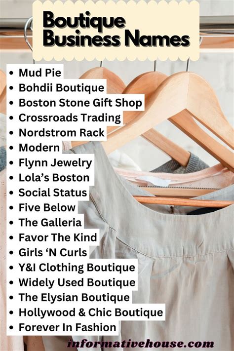 Best Business Name Ideas for Boutiques