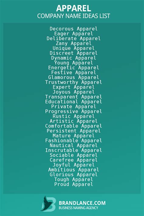 Top Creative Business Name Ideas for Apparel Brands