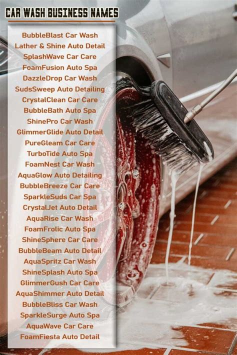 Best Business Name Ideas for Car Wash