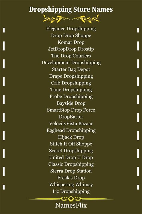 Best Business Name Ideas for Dropshipping Success