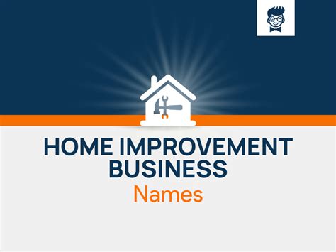 Best Home Improvement Business Name Ideas