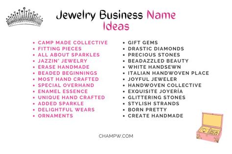 Best Business Name Ideas for Jewelry and Accessories That Sell