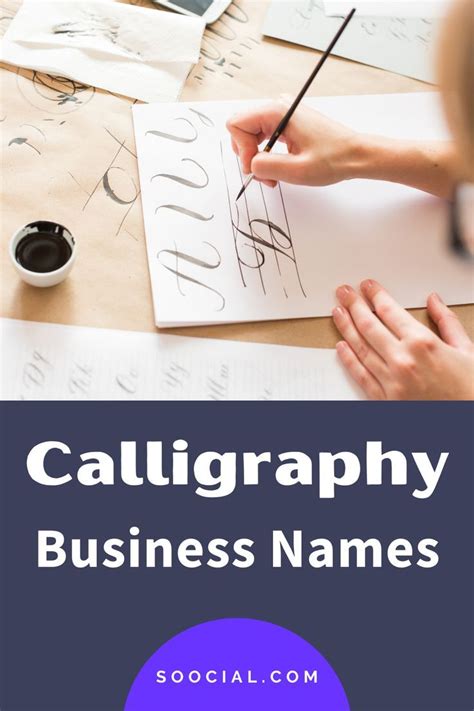 Best Calligraphy Business Name Ideas
