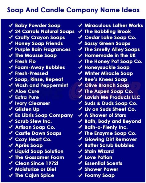 Best Candle and Soap Business Name Ideas to Boost Your Brand