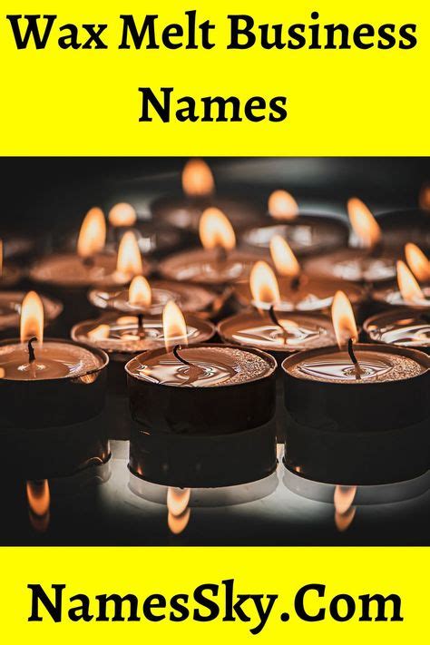 Best Candle and Wax Melt Business Name Ideas