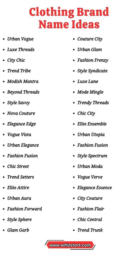 Catchy Fashion Business Name Ideas That Will Make You Stand Out