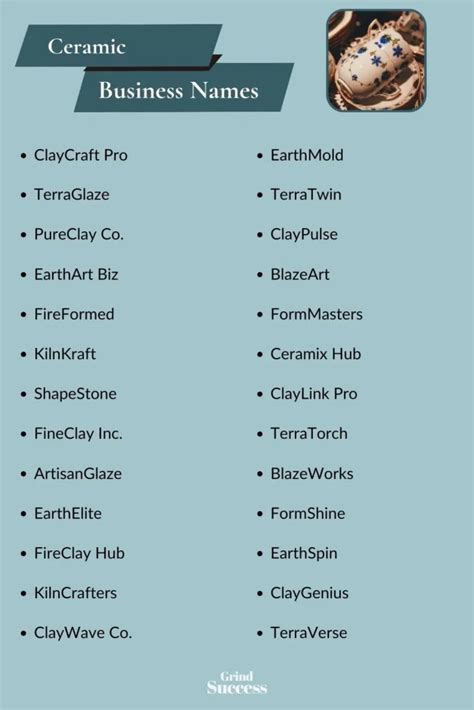 Top 100 Ceramic Business Name Ideas That Stand Out