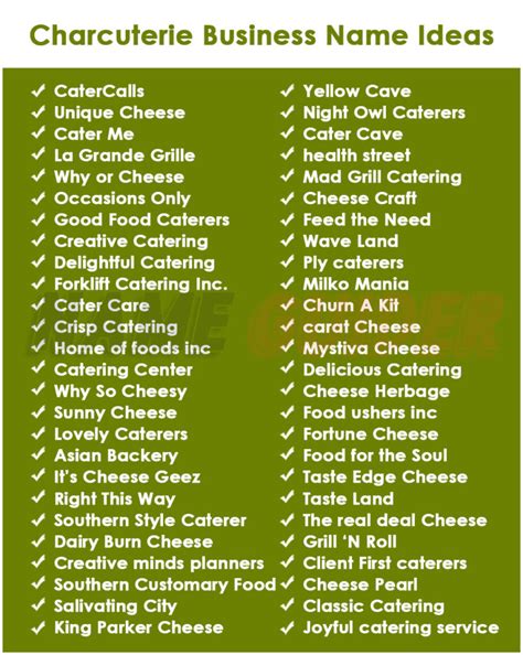 Best Charcuterie Board Business Name Ideas for 2023