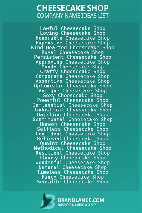 Top 50 Creative Cheesecake Business Name Ideas You'll Love