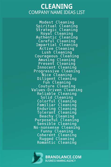 Top 10 Free Cleaning Business Name Ideas That Stand Out