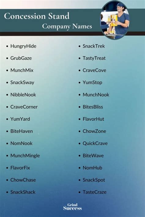 Best Concession Business Name Ideas to Spark Your Imagination