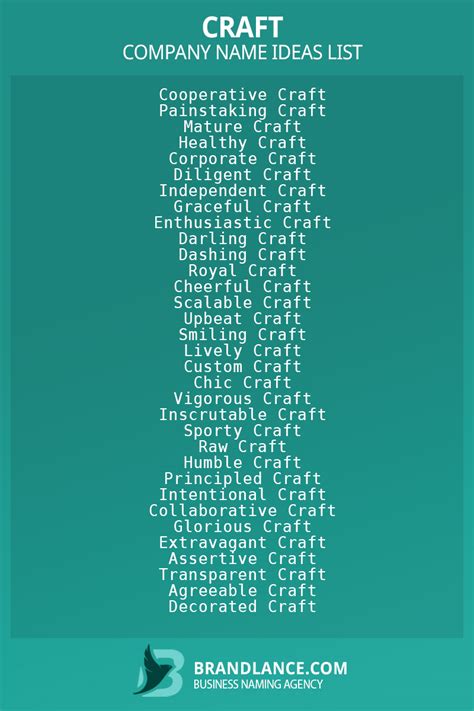 Best Craft Business Name Ideas Generator