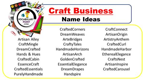 Best Crafty Business Name Ideas to Boost Your Brand