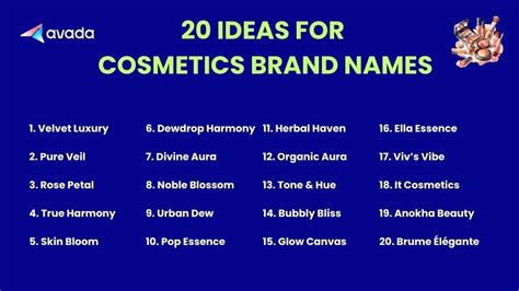 Top Creative Business Name Ideas for Your Cosmetics Brand
