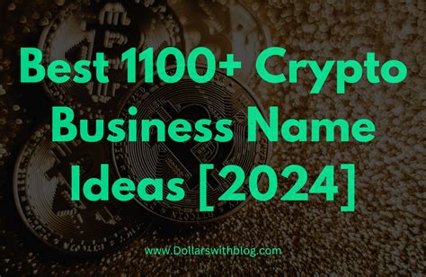 Top Creative Crypto Business Name Ideas for 2023
