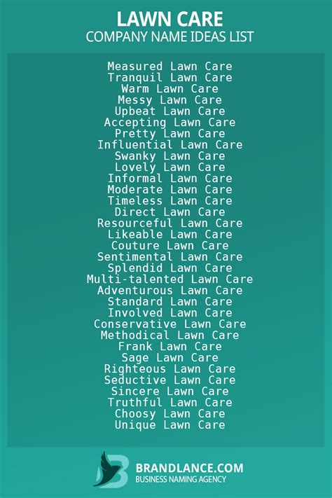 Best Customer Focused Lawn Care Business Name Ideas