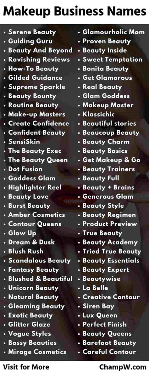 Top 15 Adorable Cute Makeup Business Name Ideas for 2023