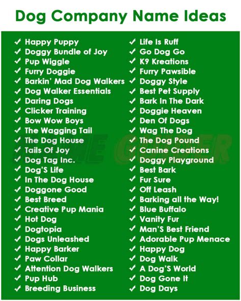 Best Dog Business Name Ideas 2023