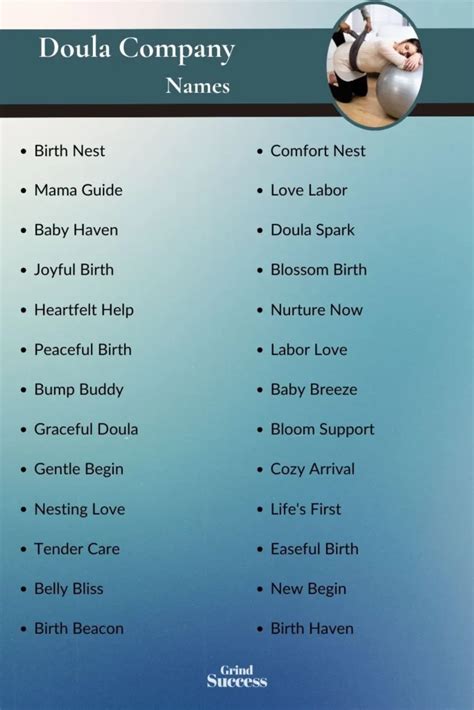 Best Doula Business Name Ideas for a Flourishing Career