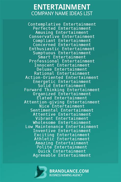 Best Entertainment Business Name Ideas 2023
