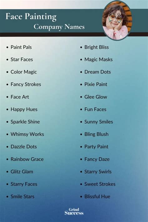 Face Painting Business Name Ideas That Will Captivate Clients