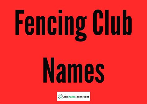 Top 20 Fencing Business Name Ideas to Boost Your Brand Recognition