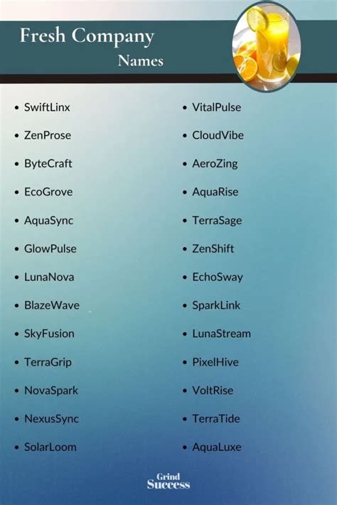 Top 20 Fresh Business Name Ideas That Will Stand Out