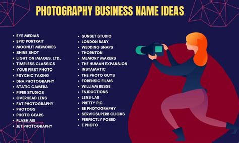 Best Photography Business Name Ideas to Boost Your Brand