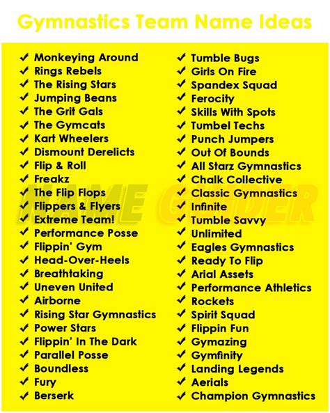 Gymnastics Business Name Ideas That Will Wow Parents and Coaches