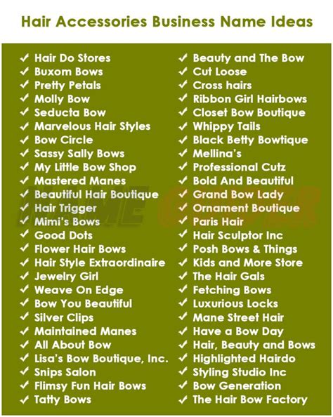 Catchy Hair Accessory Business Name Ideas That Will Inspire You