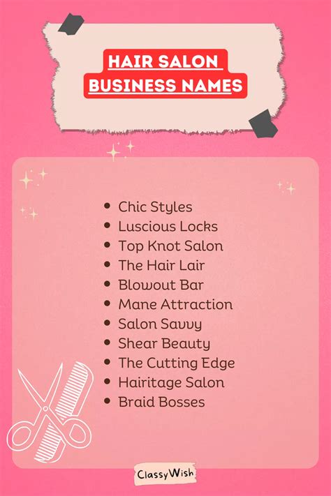 Best Hair Styling Business Name Ideas