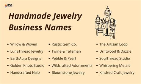 Top 25 Unique Handcrafted Jewelry Business Name Ideas for 2023