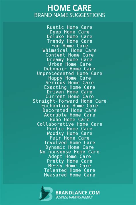 Top 10 Professional Home Health Care Business Name Ideas for Your Startup