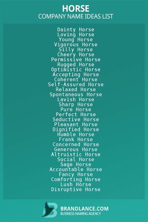 Top Horse Business Name Ideas for Unique Branding Success