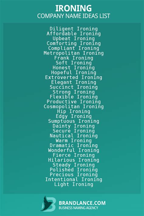 Best Ironing Business Name Ideas to Spark Curiosity and Success