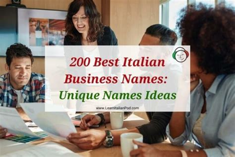 Top Italian Business Name Ideas for Your Next Venture