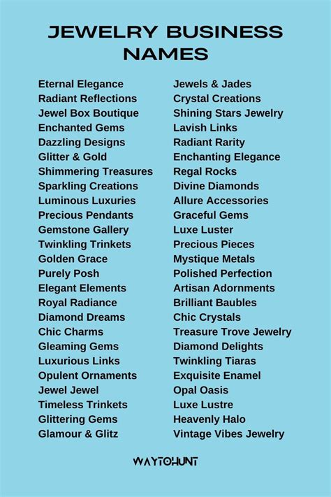 Top Jewelry Design Business Name Ideas That Inspire Creativity