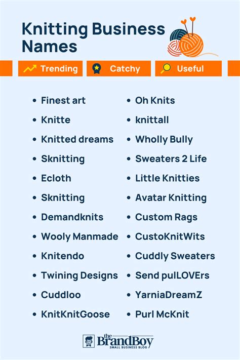 Best Knitting Business Name Ideas to Boost Your Brand