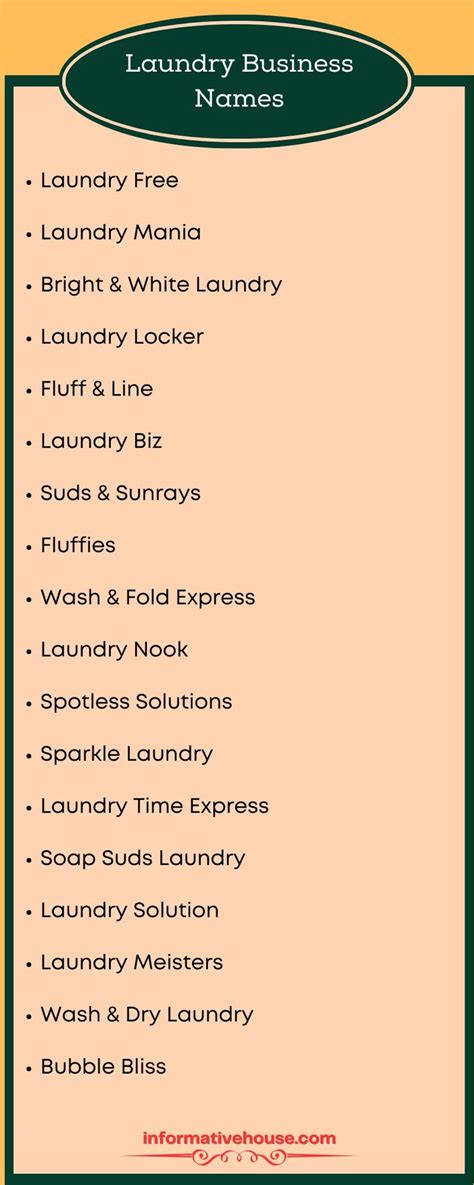 Best Laundry Shop Business Name Ideas