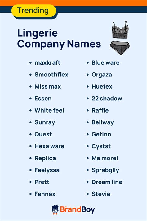 Top 10 Trendy Lingerie Business Name Ideas to Boost Your Brand