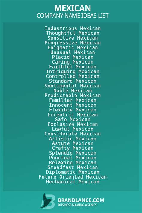 Best Mexican Business Name Ideas Revealed