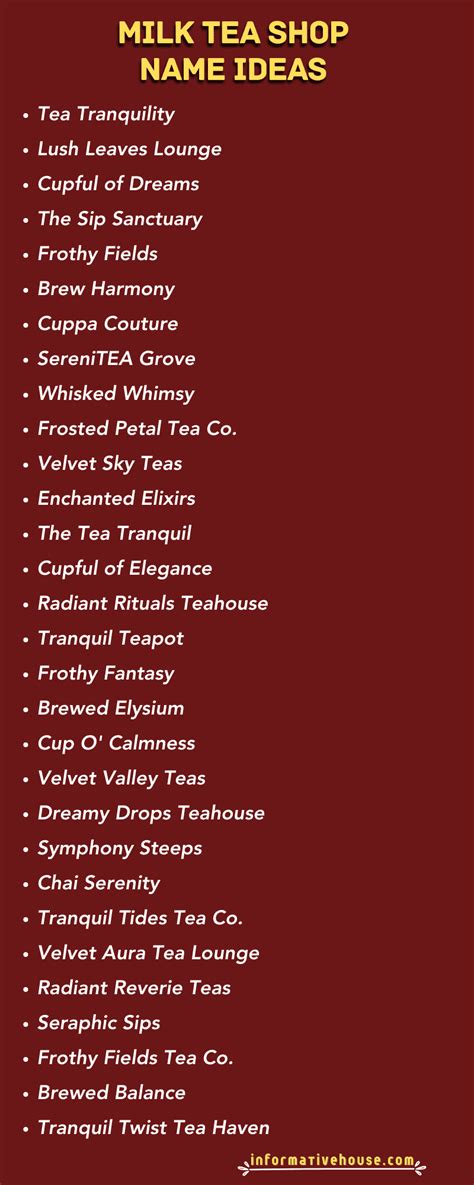 Top Milk Tea Business Name Ideas That Will Inspire Your Branding