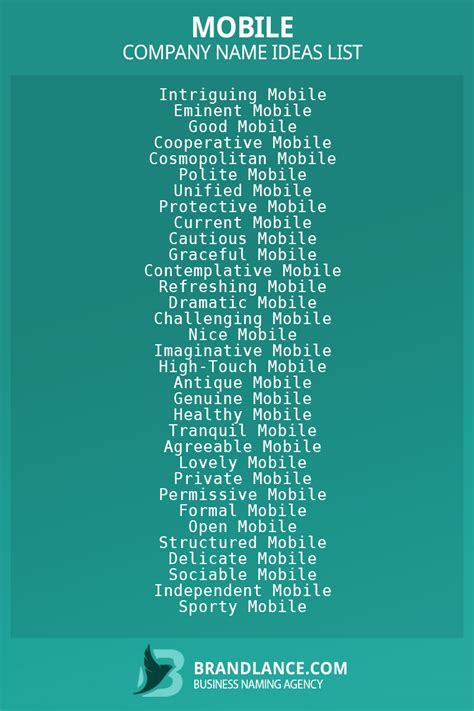 Best Mobile Business Name Ideas for Your Next Venture